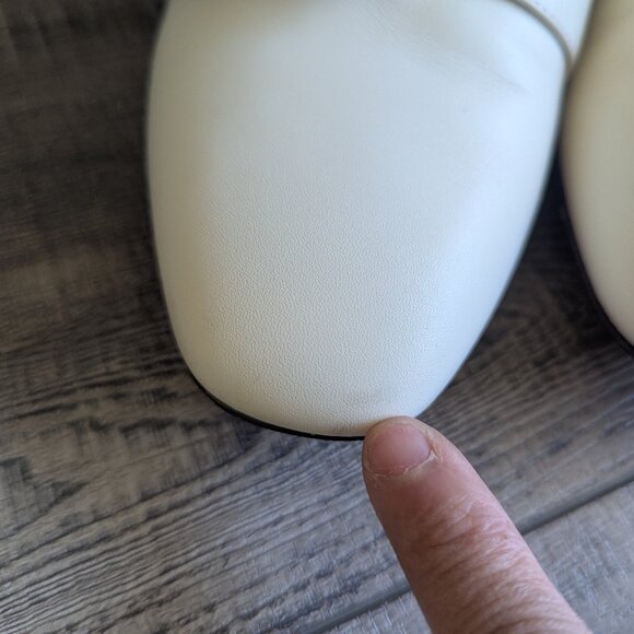 Bally Janelle Buckled Leather Convertible Babouche Slipper Loafers in Bone - Picture 7 of 11